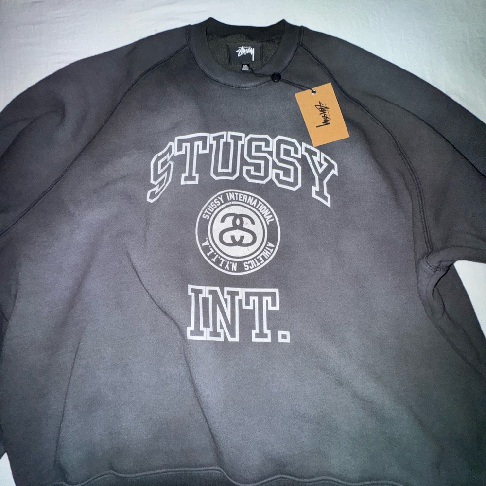 Stussy Charcoal Crewneck Men's Sweater